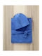 Nima Kinderbademantel Blau mit Kapuzen-