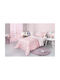 Guy Laroche Single Cotton Sheet Set with Elastic Band Pink 165x250cm 3pcs