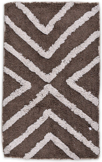 Otto Almas Πατάκι Μπάνιου 002.006_arrows_brown Καφέ 50x80εκ.