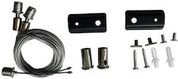 Set Of Black Outdoor Magnetic Suspension Rail 4205