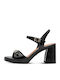 Sandals Made of Black Patent Leather