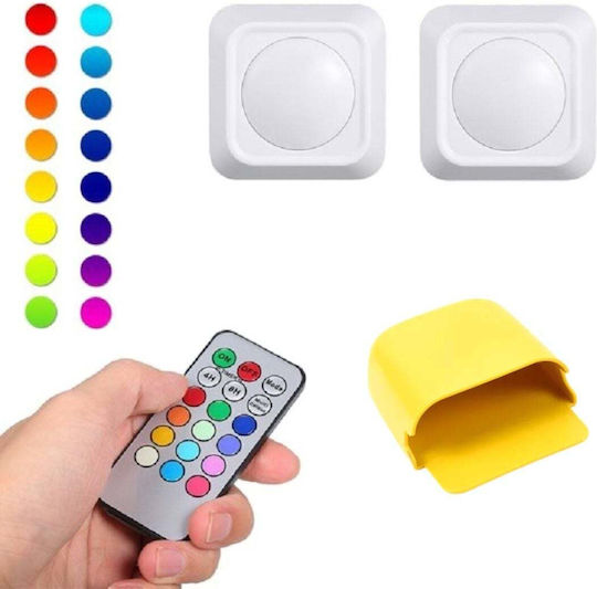 Factory Διακοσμητικό Φωτιστικό LED RGB 2τμχ