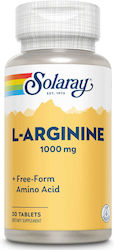 L-arginine 1000mg Solaray 30 Tablets Secom L-arginine 1000mg Solaray 30 Tablets Secom