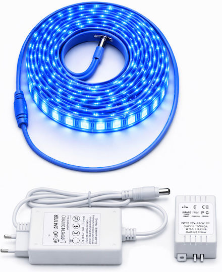 LED Strip TV 12V Blue Light 5m SMD2835 Type with Power Supply