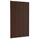 vidaXL Material De Construcție Pentru Garduri De Grădină Din Oțel 80x45x45cm 12 Bucăți Maro