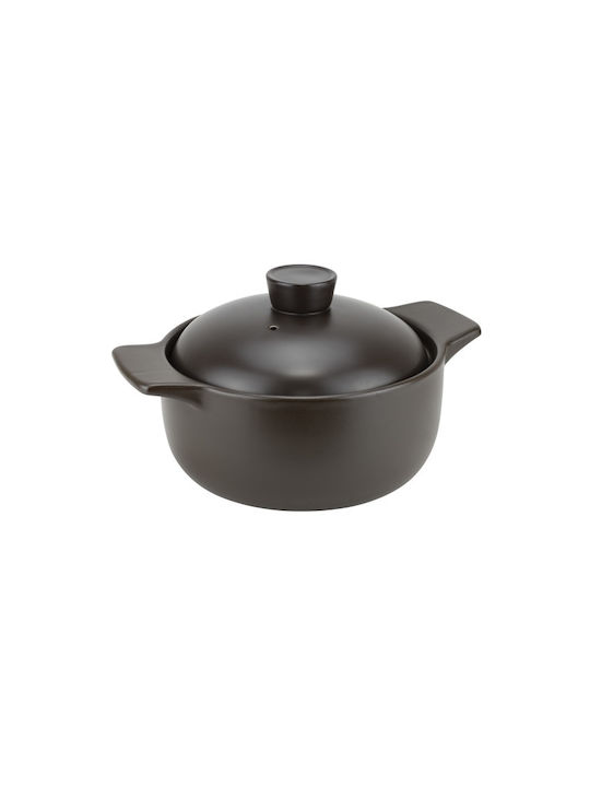 Raki Vas Rotund Rezistent La Căldură Din Ceramică Cu Capac 5500ml