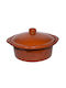 Cok Spain Vas Rotund Rezistent La Căldură Cu Capac 30x12cm