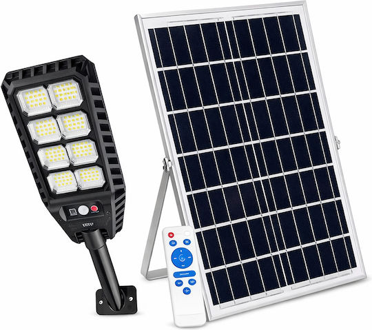 Foyu Solarleuchte Straße 300W mit Bewegungssensor Fotowiderstand und Fernbedienung IP65