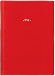 536659 Next Ημερολογιο 2027 Basic Ημερησιο Δετο Κοκκινο 14x21εκ Δυνατοτητα Εκτυπωσης