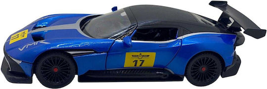 Model Metalic Replica Aston Martin Vulcan Albastru Sunete Lumini Uși Deschise Capotă 1:22