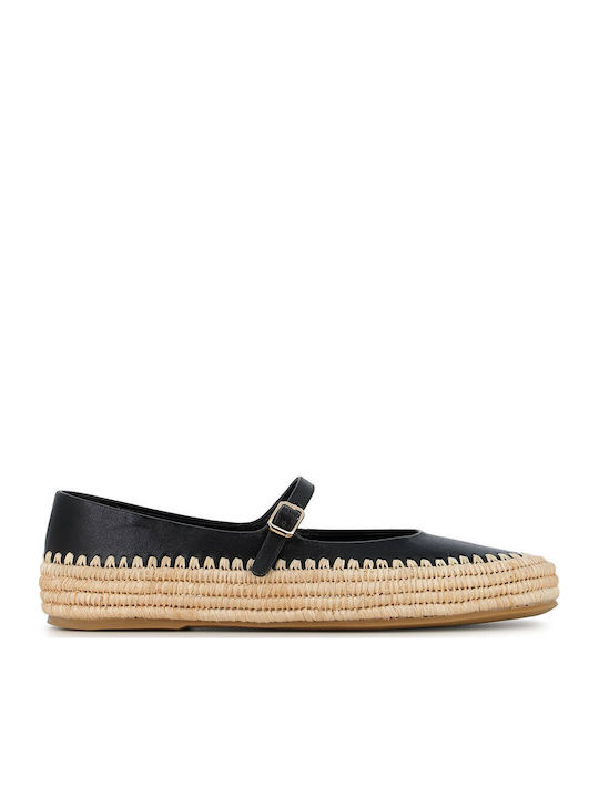 Women's Summer Platforms in Espadrille Style Black