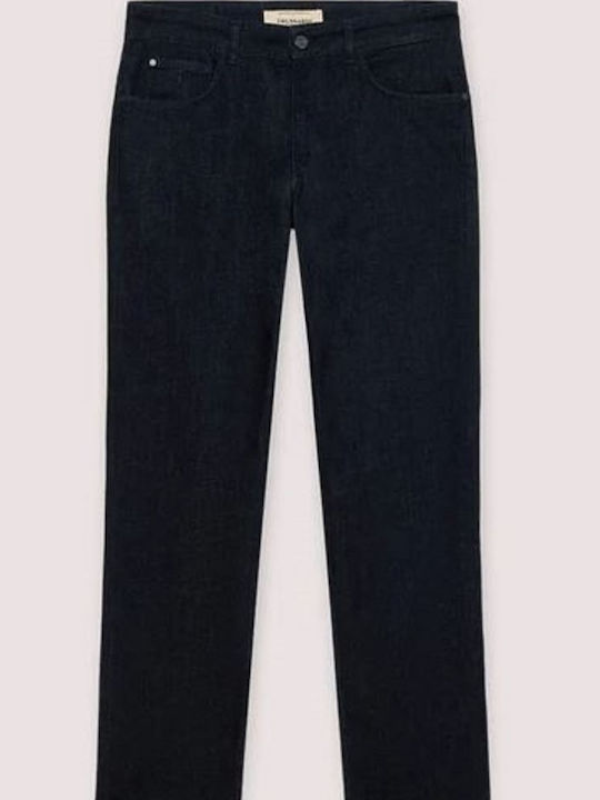 Pantalon De Blugi Pentru Bărbați Elastic Slim Fit Albastru Rinse