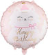 18" Rundballon Kitty Happy Birthday