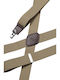Miguel Bellido Smooth Elastic Strap Ανδρικές Τιράντες Δερμάτινα Κουμπώματα 3,5 Εκ Μπέζ