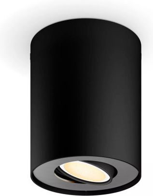 Philips Pillar Monospot in Schwarzes Farbe