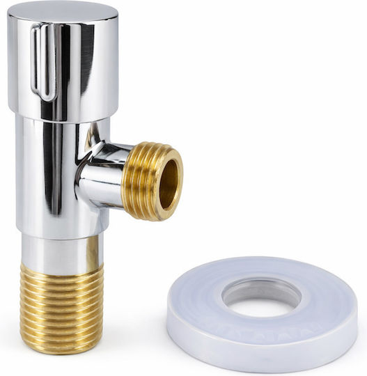 Eckventil 1/2" Hebel Wasserhahn & Ventile Set Dichtungsband