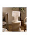 Miria Metal Table Lamp for E27 Fitting with White Shade and Base