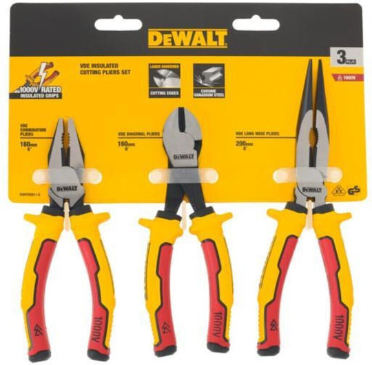 DEWALT Dewalt Zangensatz Elektriker 3 Stück