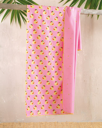 Rythmos Kids' Beach Towel Pink 160x90cm