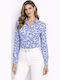 Long Sleeve Women's Cotton Shirt Blue Navy SB-CR-1997-26SH-BROO