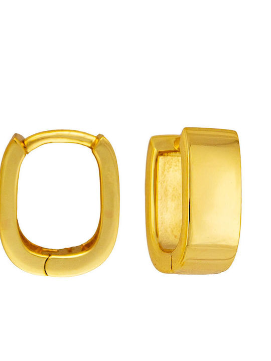 Excite-Fashion Earrings Hoops Silver Gold Plated