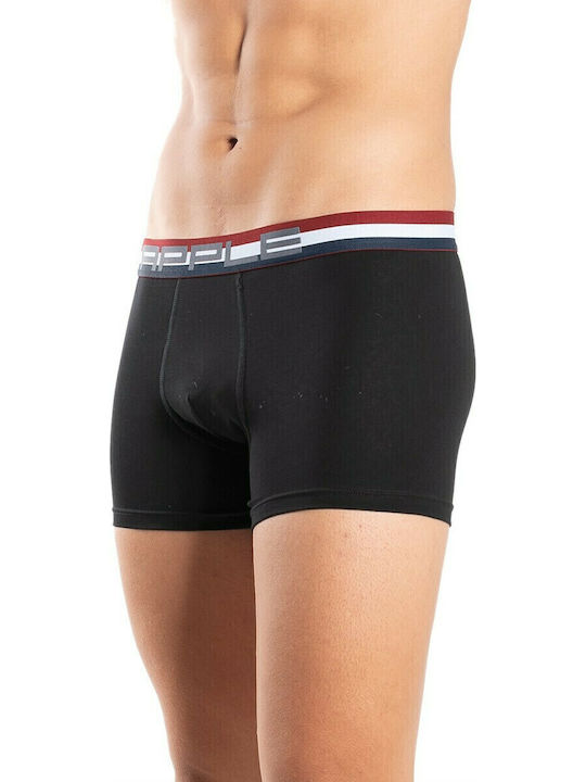 Apple Boxer 0110931 Men's Boxer Black / Bordeaux