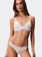 Calvin Klein Lightly Lined Triangle Women's Bralette Yellow
