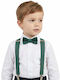 I’men Set Suspenders Bow Tie Green Gentleman
