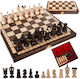 Schach Spielfiguren Braun / Schwarz 2cm
