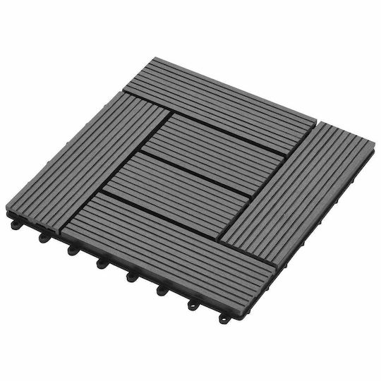 vidaXL Material for Garden Flooring from WPC 30x30cm 11 Pieces