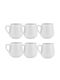 Raki Vision Milk Jug Serving Porcelain White 6 Pieces