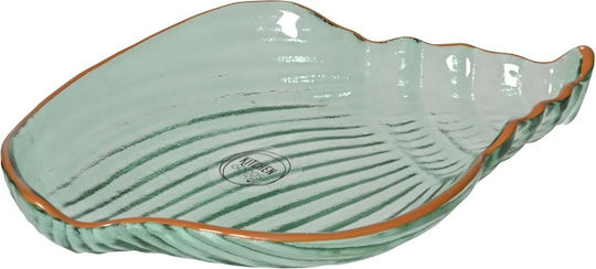 Kaemingk Servierschale Rund Glas Grüne mit Durchmesser 20cm