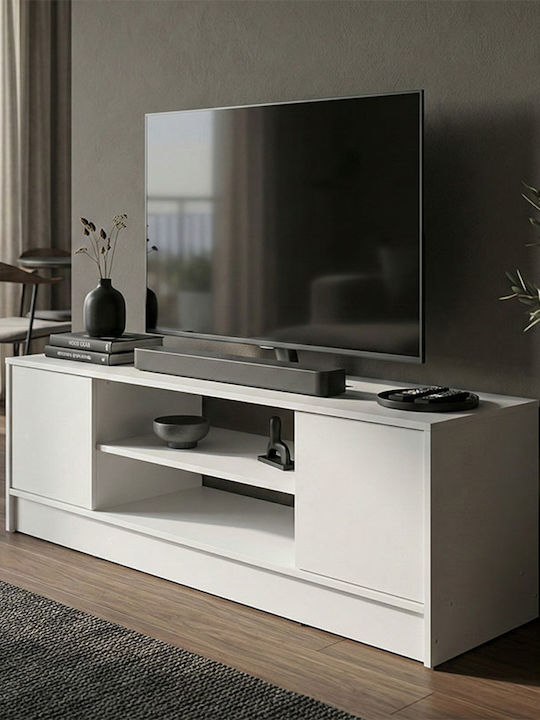 TV Stand Sasa White L120xW35xH41.5cm