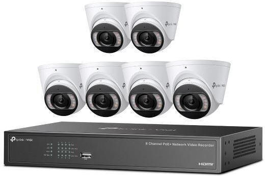 TP-LINK Surveillance System 6 IP Cameras 4MP with NVR Recorder