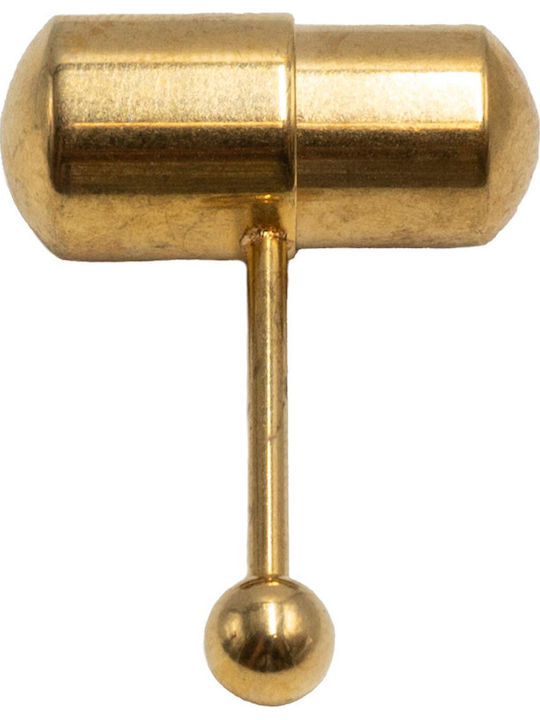 Poco Loco Tongue Piercing Earring Gold Plated Steel