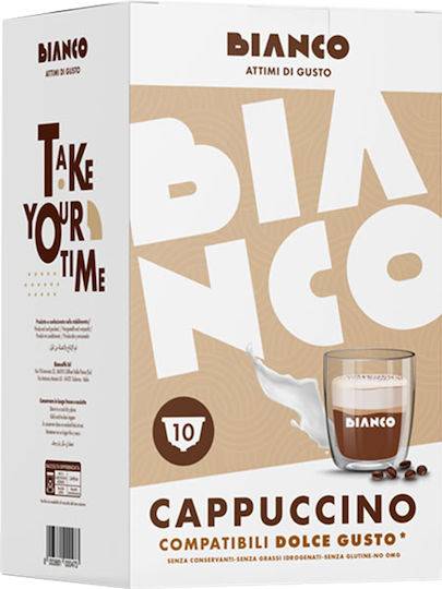 Bianco Cappuccino Capsules Compatible with Dolce Gusto Machine 10caps