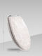 Landsh Capac WC Plastic 37x37cm Alb