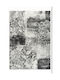 Tzikas Carpets Sky 23058 Modern Schlafzimmer-Teppichsets Grau 3 Stück