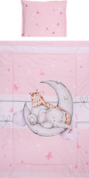 Lorelli Crib Set Butterflies Pink 3pcs
