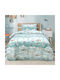 Lino Home Kids Duvet Set Single With Pillowcase Petrol 160x240cm