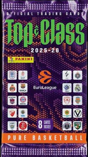 Euroleague Top Class 2026 Κάρτες Panini 8 Κάρτες