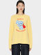 Cartoon Women's T-shirt Yellow