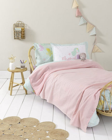 Nima Nima Kinderdecke Dune Rosa 160x160cm