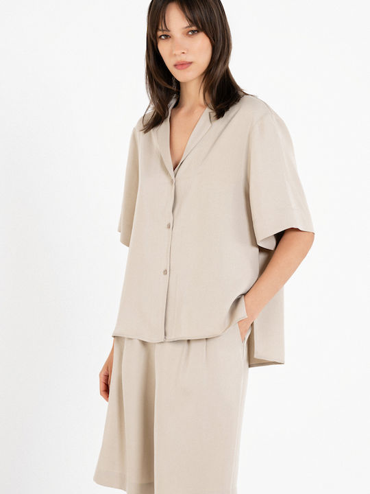 Philosophy Wear Γυναικεία Βερμούδα Beige