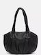 Damen Handtaschen und Damentaschen Leder Schulter Schwarz
