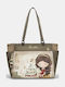Damen Handtasche Tote Handtasche Khaki