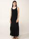 Sommer Maxi Damenkleid Schwarz