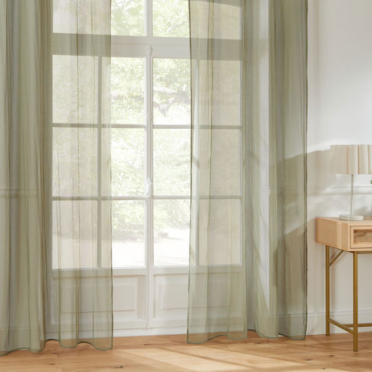 Vorhang mit Grommets Zina Khaki 140x240cm