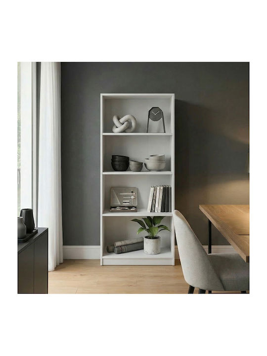 Bücherregal Kendy Weiß 60x30x167cm