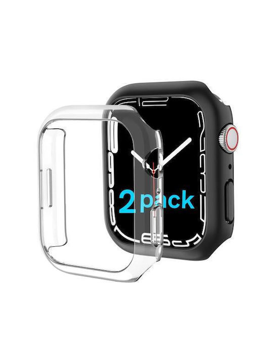 AHAstyle Husă Plastică Transparentă pentru Apple Watch 7 41mm